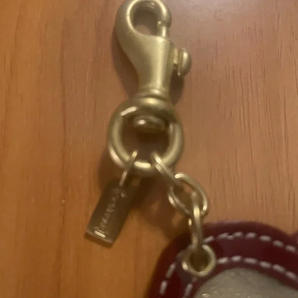 Vintage Coach Gold and Purple Heart Clip Small Picture Holder - Picture 3 of 16